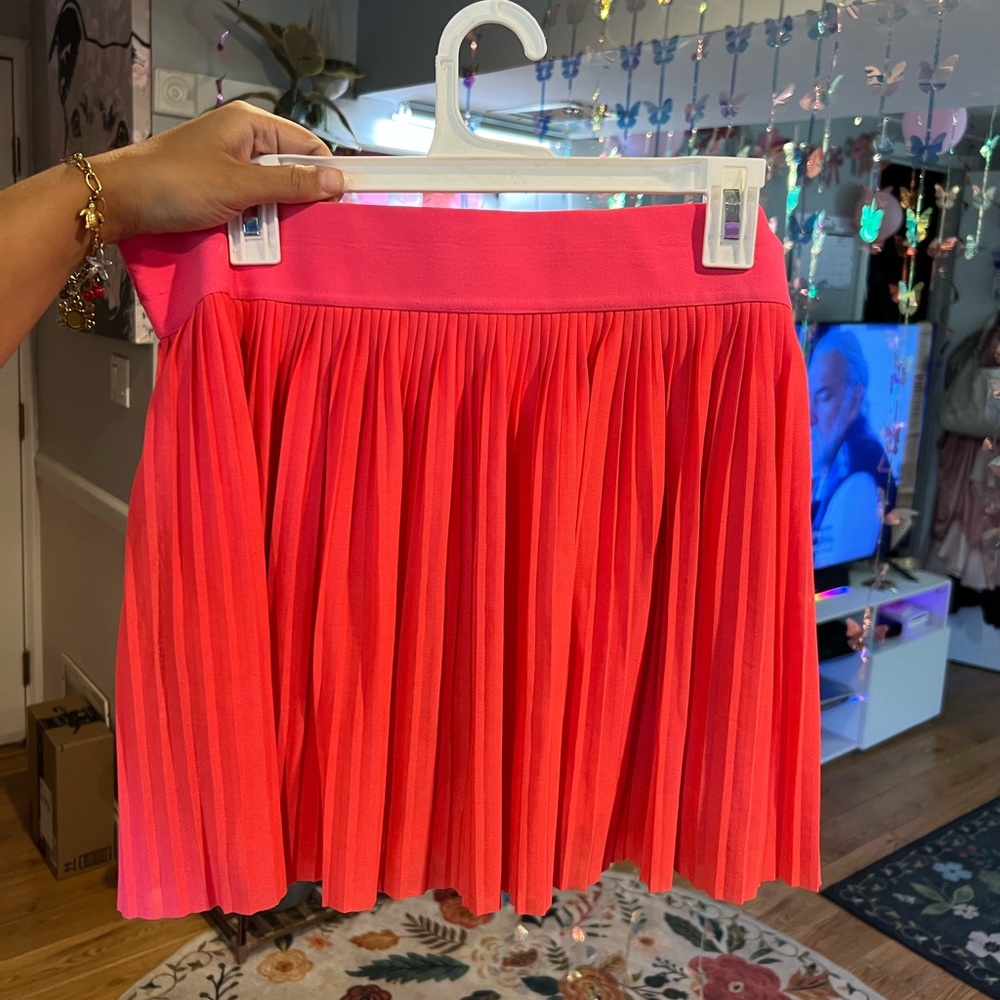 Pink Pleated Tennis Mini Skirt Y2K Skort XXL